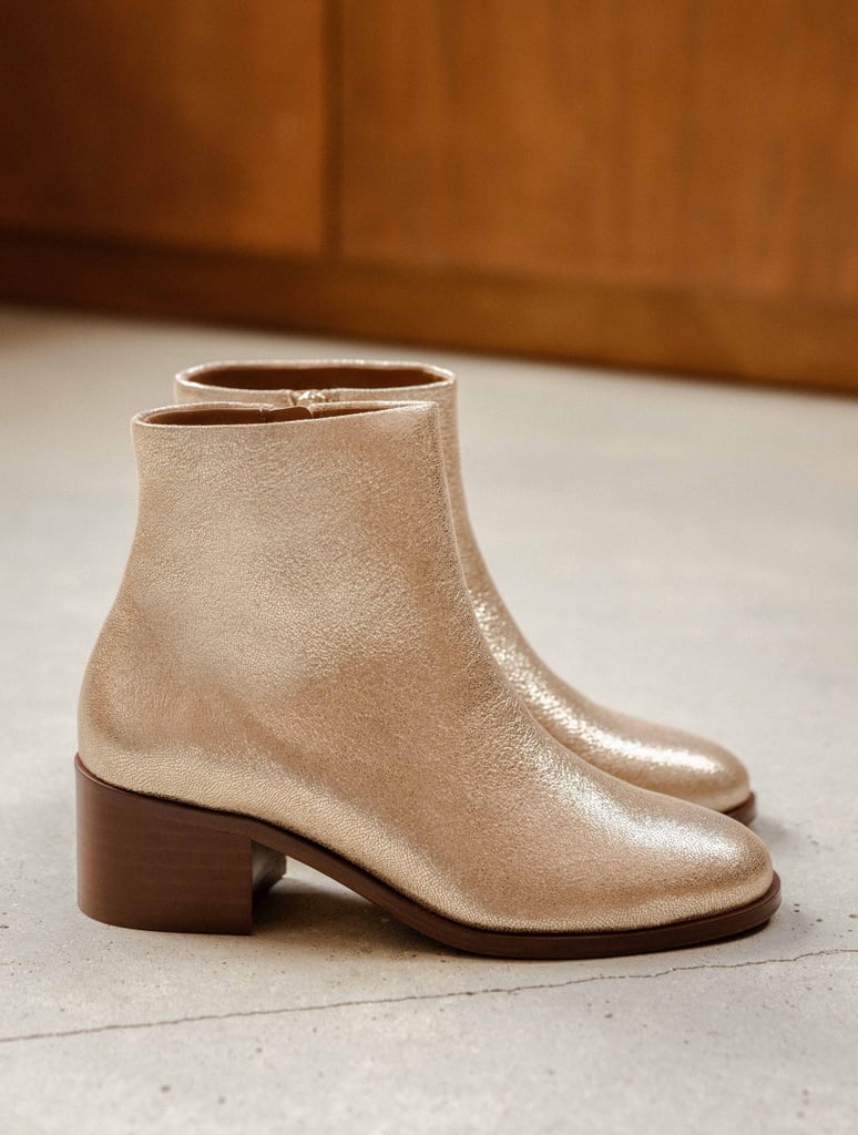 Flache Stiefel : Léa - Iridescent Champagne