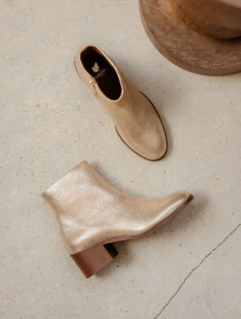 Flache Stiefel : Léa - Iridescent Champagne