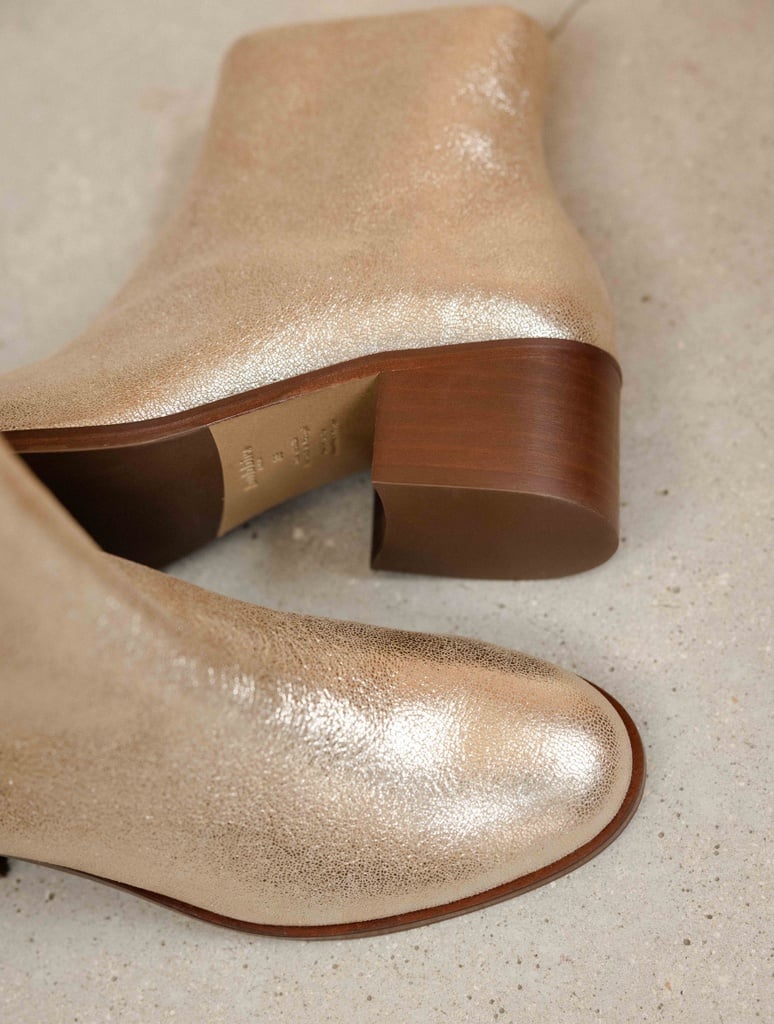 Flache Stiefel : Léa - Iridescent Champagne