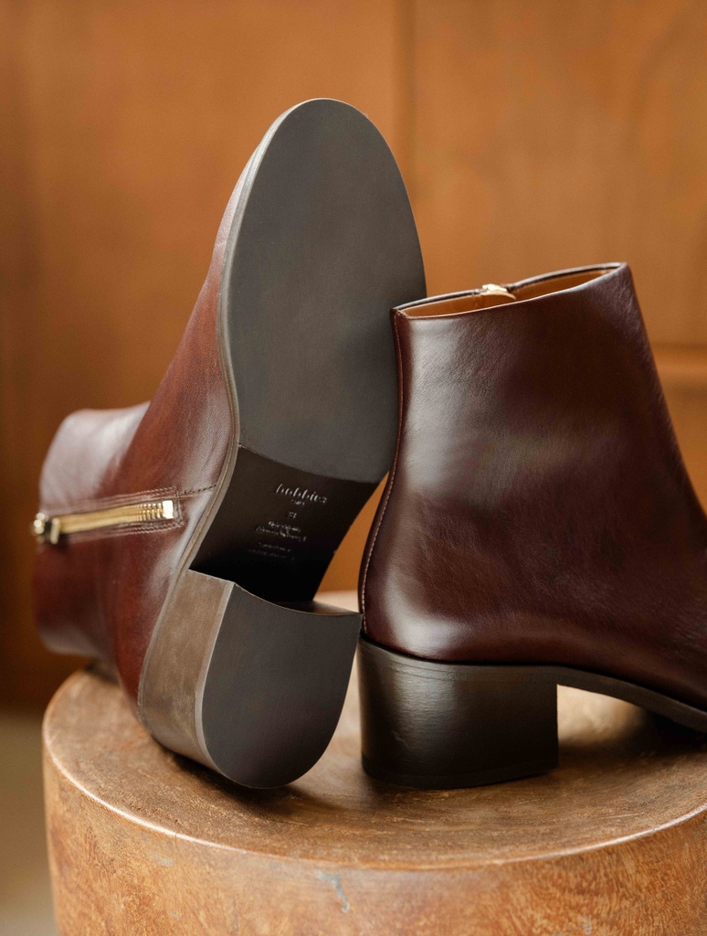 Flache Stiefel : Léa - Irish Coffee