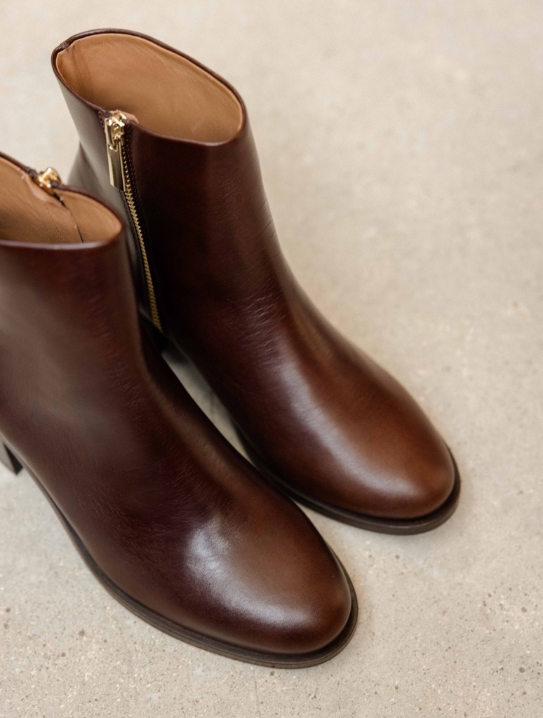 Flache Stiefel : Léa - Irish Coffee