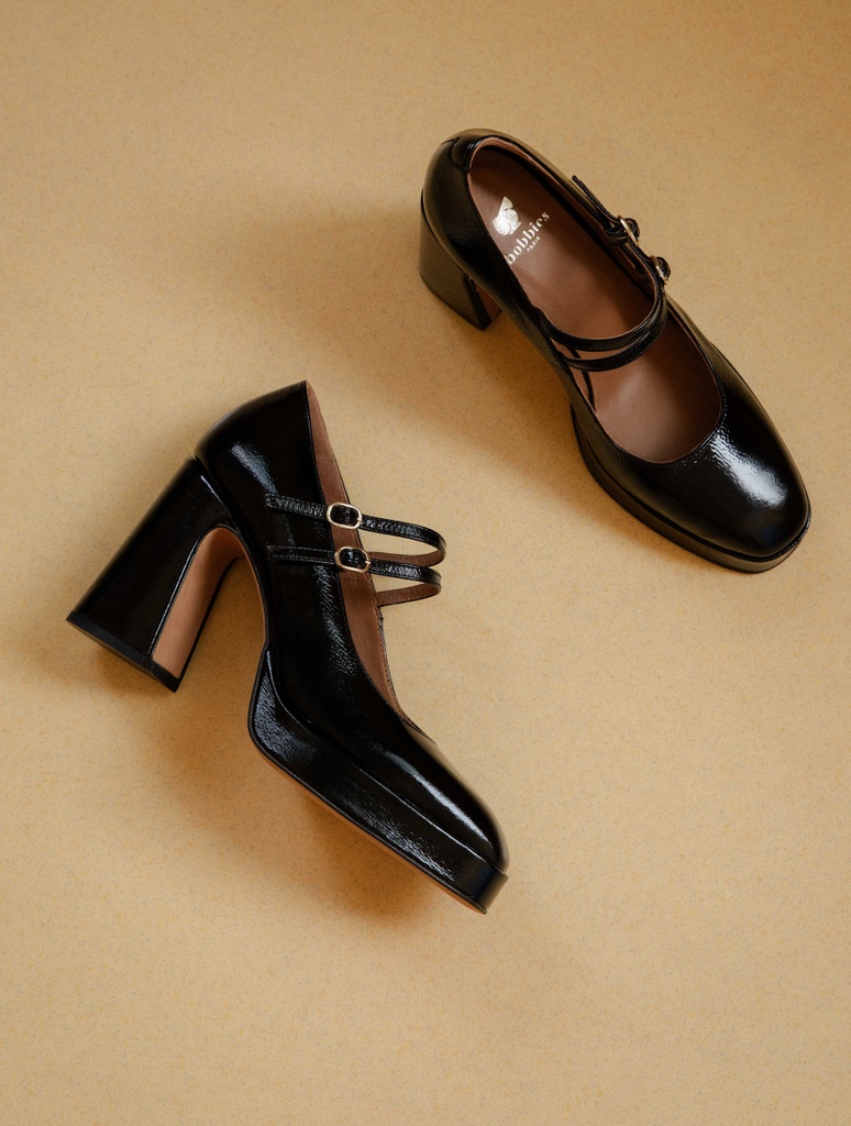 Babies & Escarpins : Louise - Black Vinyl