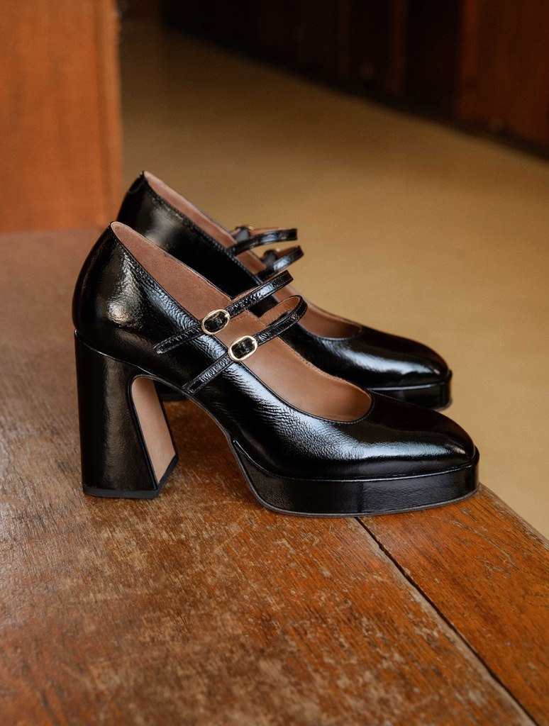 Babies & Escarpins : Louise - Black Vinyl