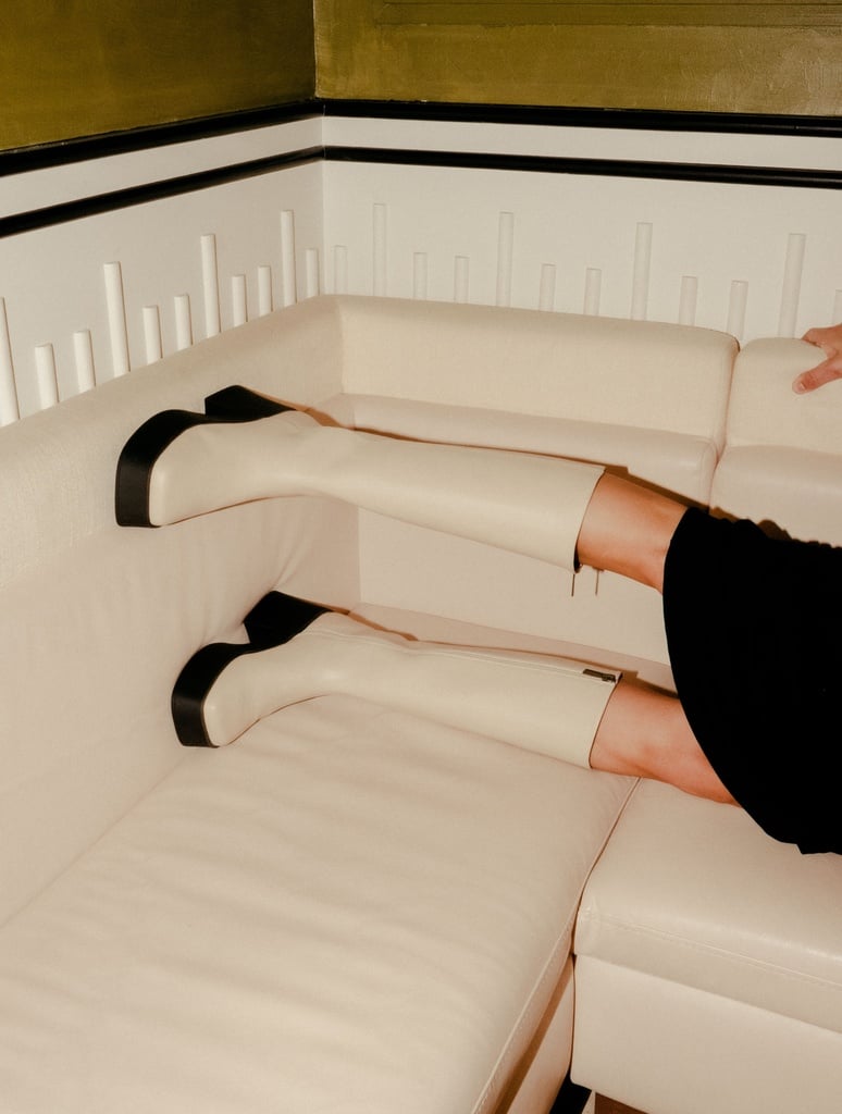 Knee High Boots : Meera - Beige