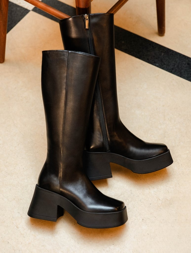 Knee High Boots : Meera - Passion Black