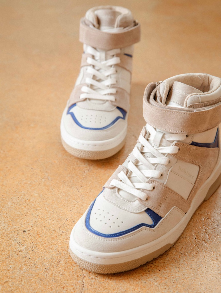 Sneakers : Noa - Papyrus & Smalt Blue