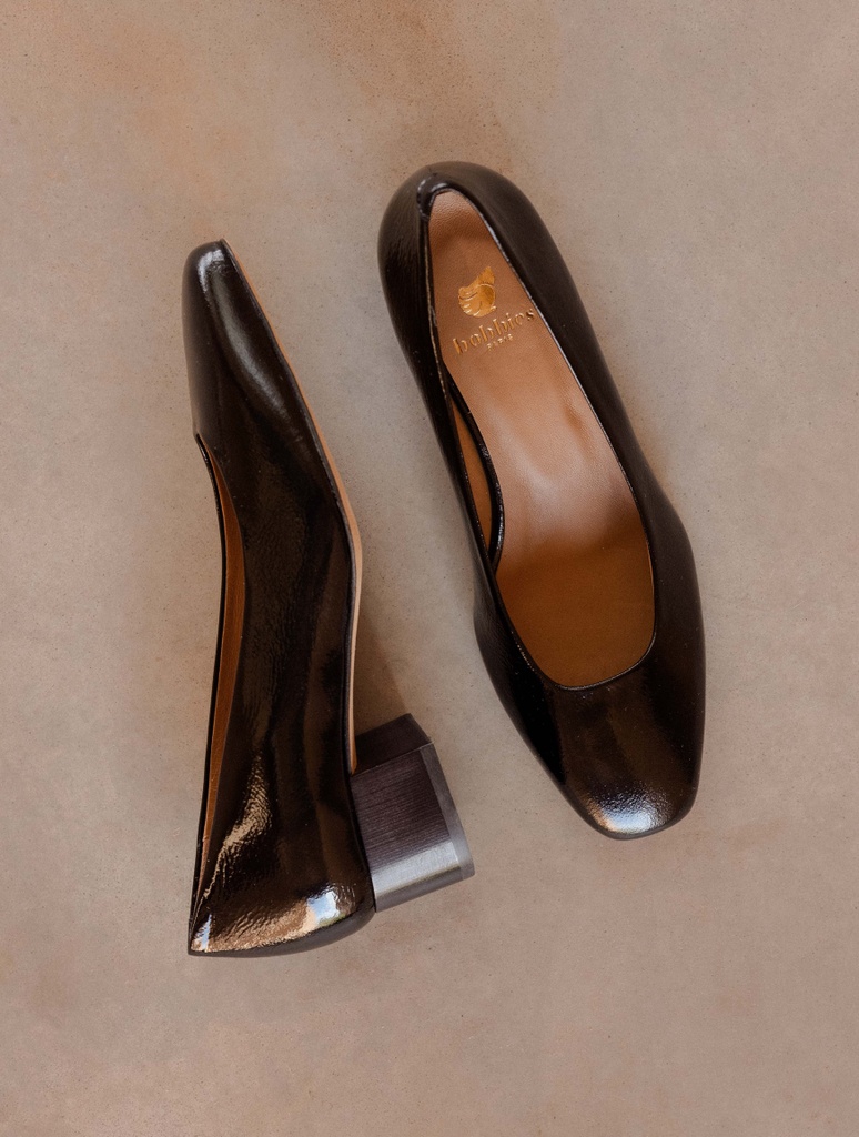 Zapatos de salón, Mary Janes y Bailarinas : Rosie - Black Vinyl