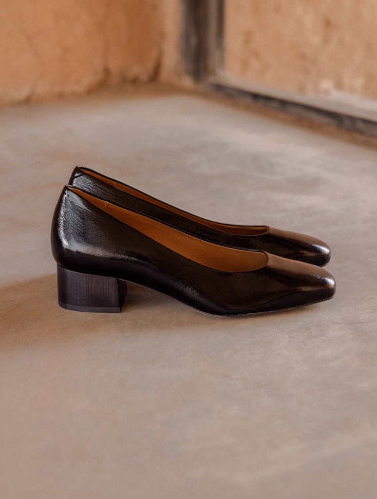 Zapatos de salón, Mary Janes y Bailarinas : Rosie - Black Vinyl