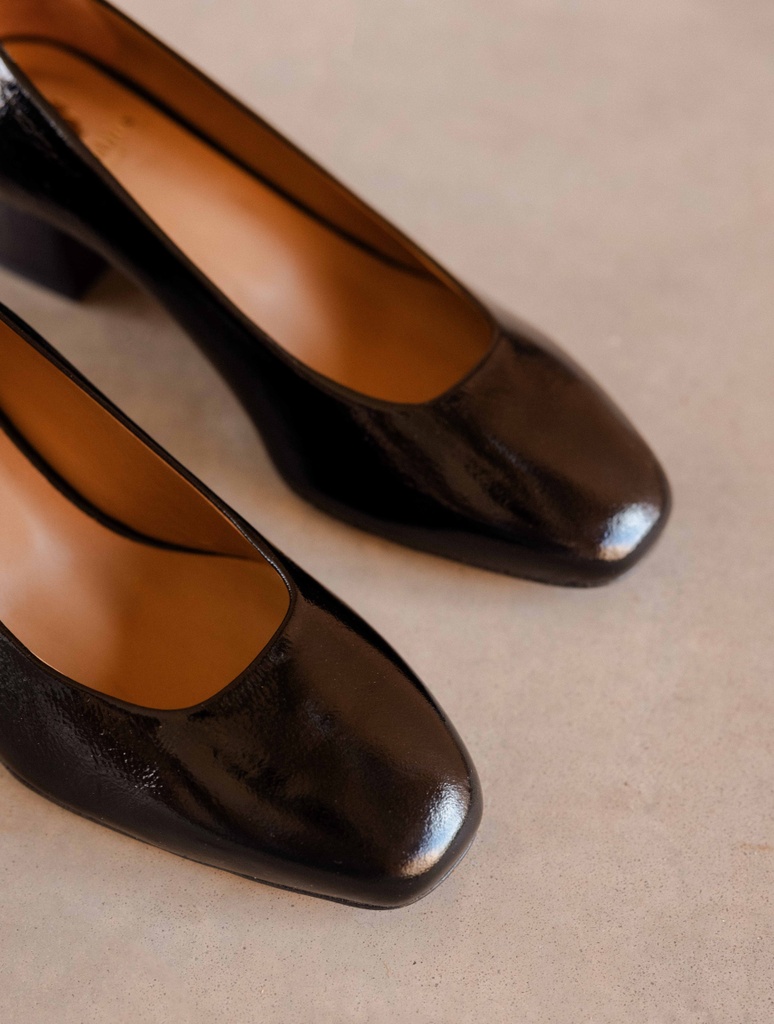 Pumps & Mary Janes : Rosie - Black Vinyl