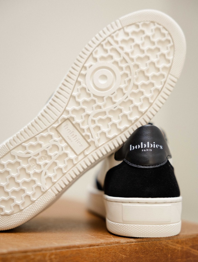 Baskets : Scott - Off White & Black