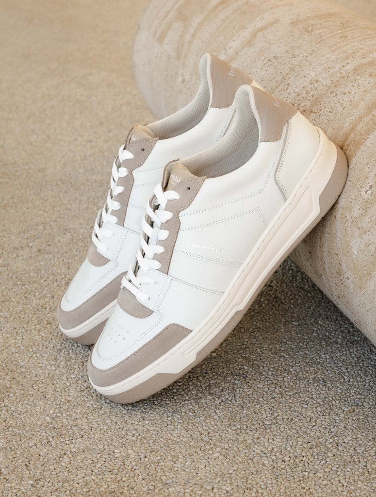 Baskets : Cyrus - Off-White & Ash Beige