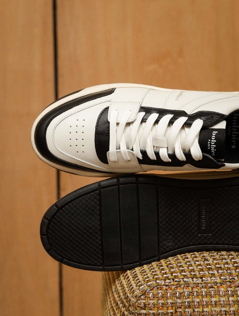 Baskets : Cyrus - Off White & Deep Black