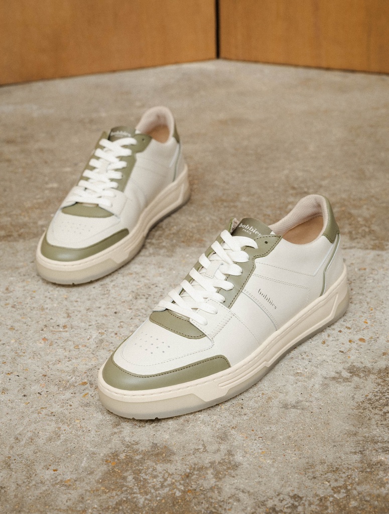 Sneakers : Cyrus - Off White & Rosemary