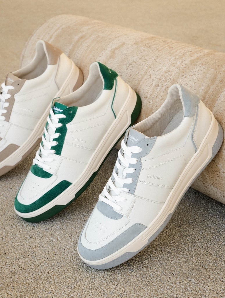 Baskets : Cyrus - Off White & Imperial Green