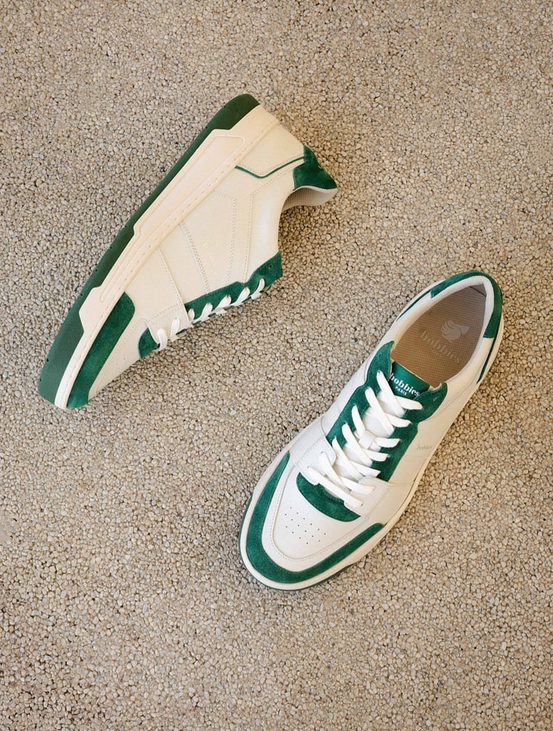 Baskets : Cyrus - Off-White & Imperial Green