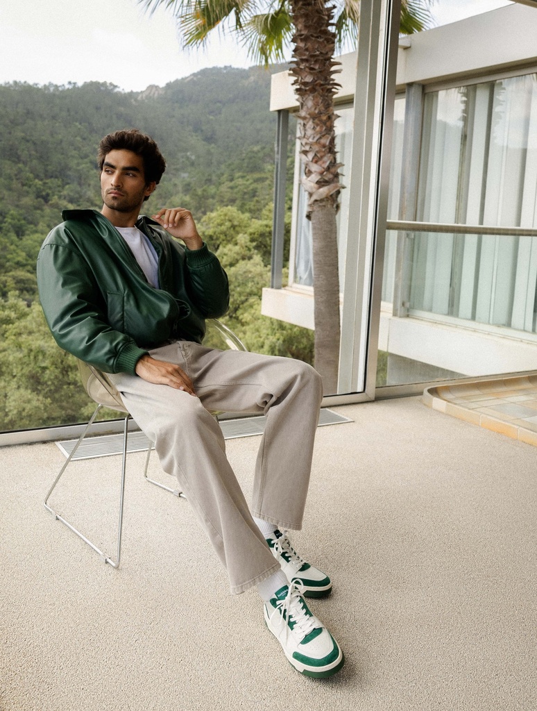 Baskets : Cyrus - Off White & Imperial Green