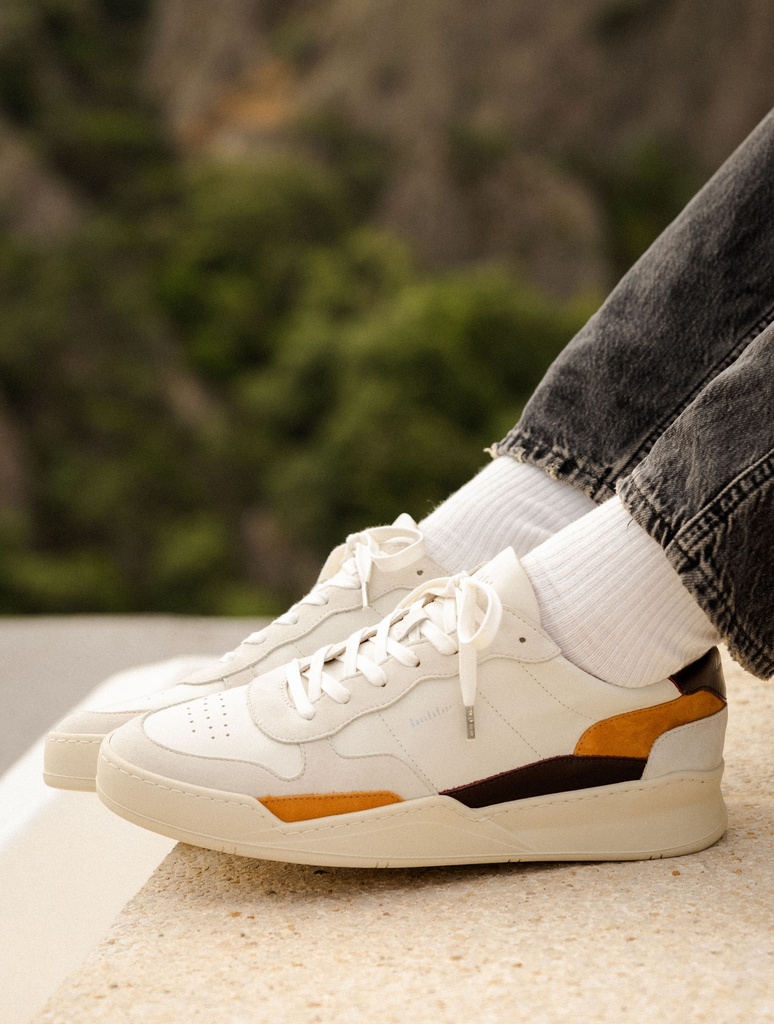 Zapatillas : Malibu - Off White - Amarena - Saffron