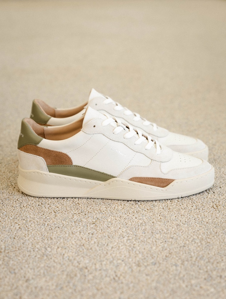Sneakers : Malibu - Off White - Rosemary - Antelope