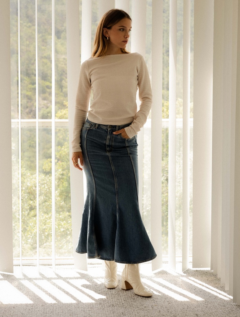 Stiefel mit Absatz : Aline - Mascarpone