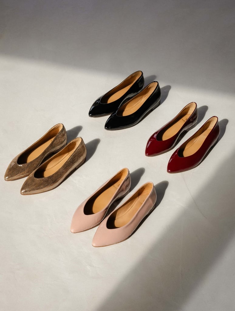 Ballet Flats : Alyssa - Lacquered Black