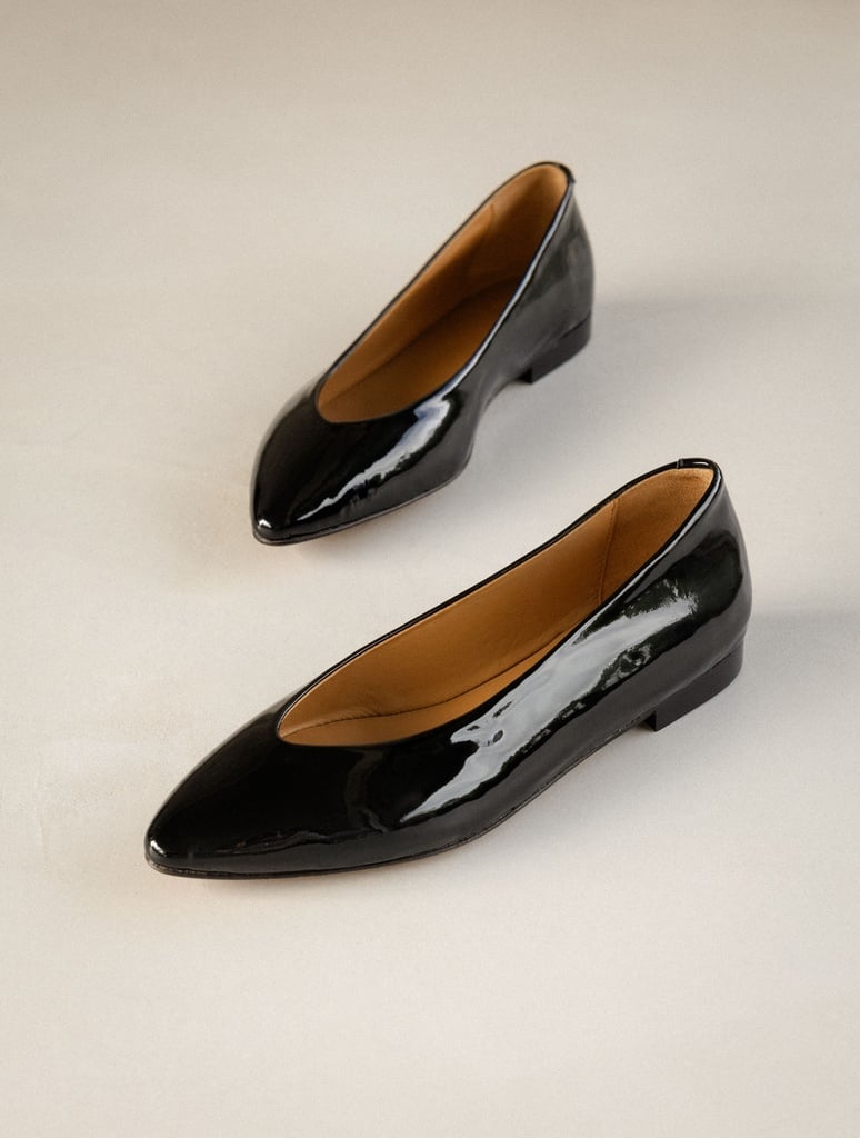 Ballet Flats : Alyssa - Lacquered Black