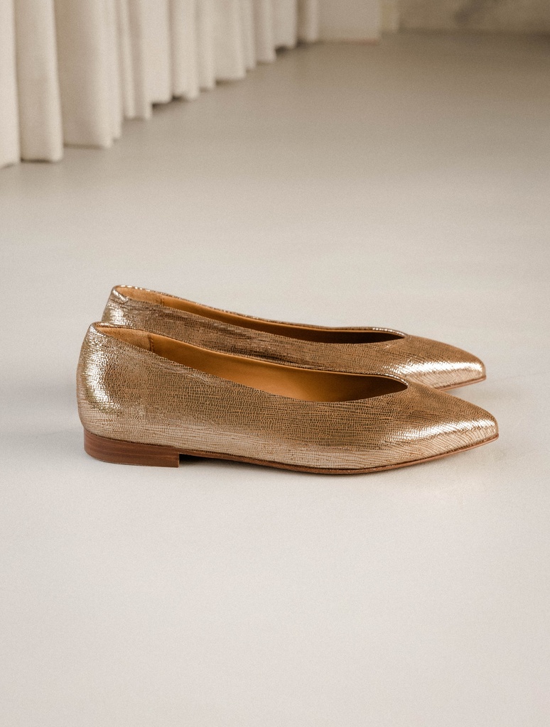 Ballet Flats : Alyssa - Golden
