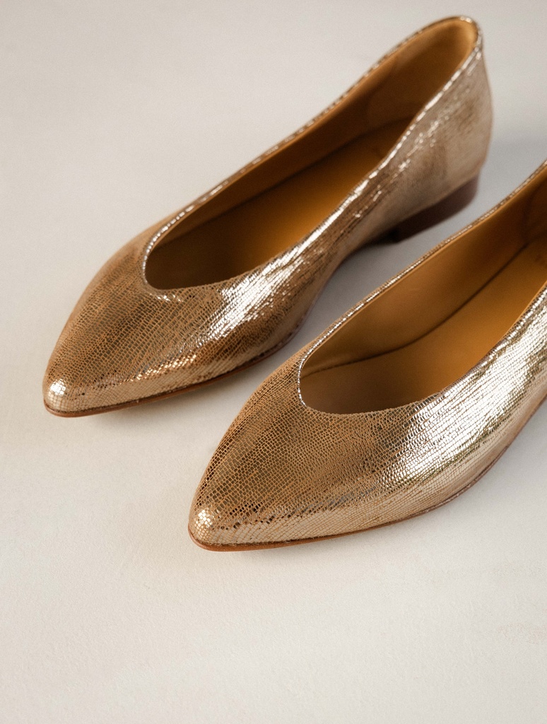 Ballet Flats : Alyssa - Golden