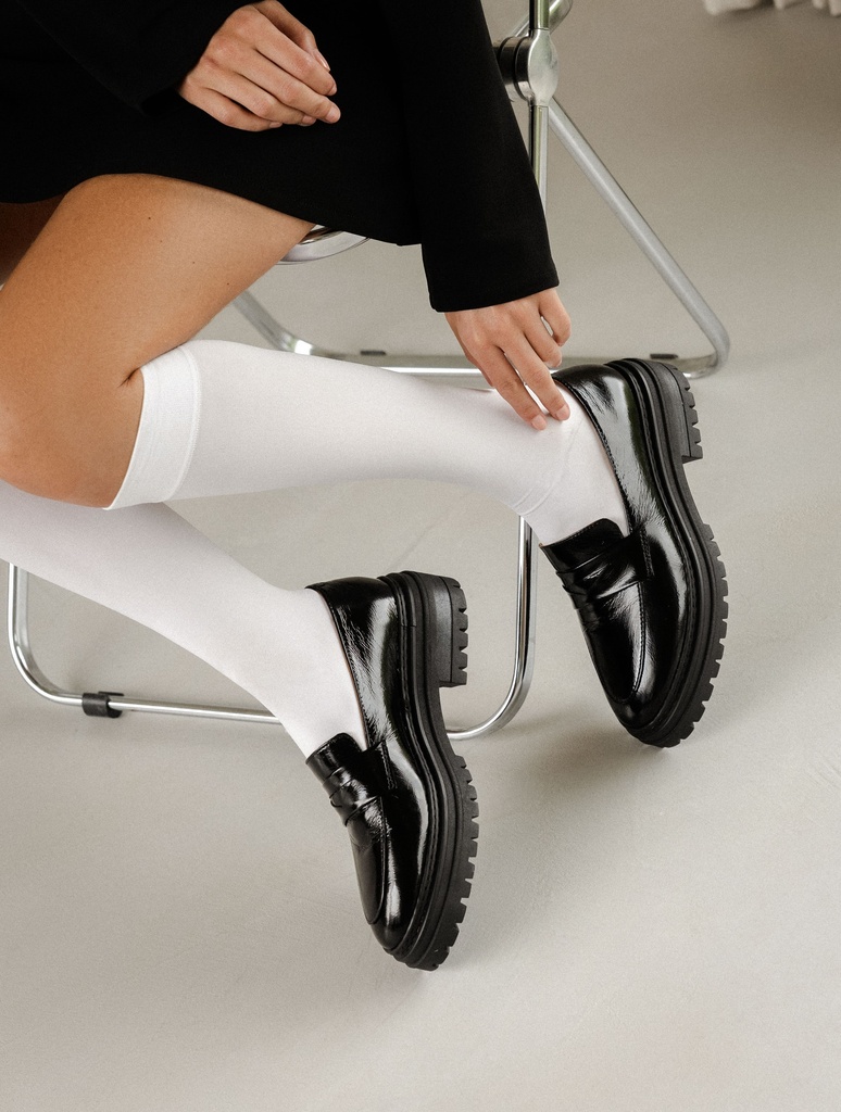 Mokassins & Derbys : Amalia - Black Vinyl