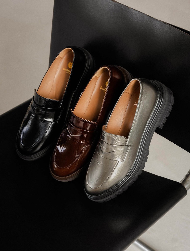 Loafers & Derbies : Amalia - Cosmic Silver