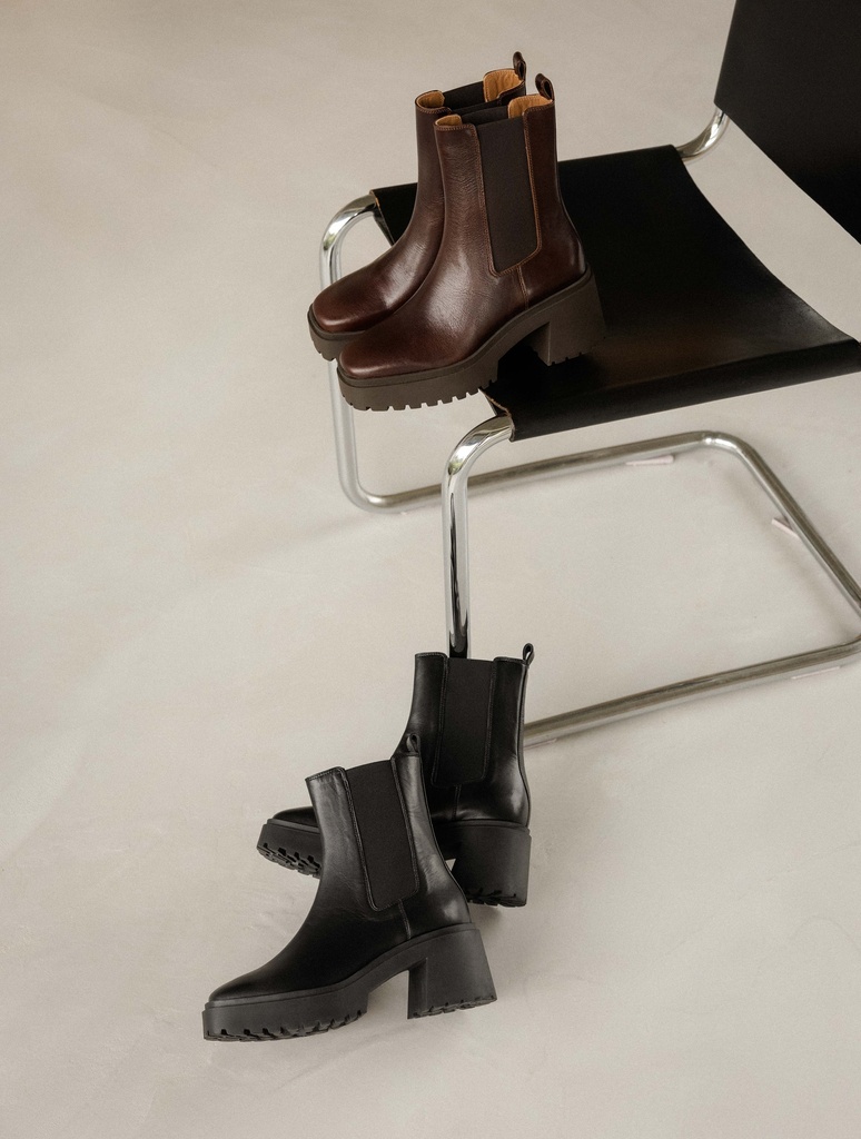 Ankle Boots : Amara - Irish Coffee