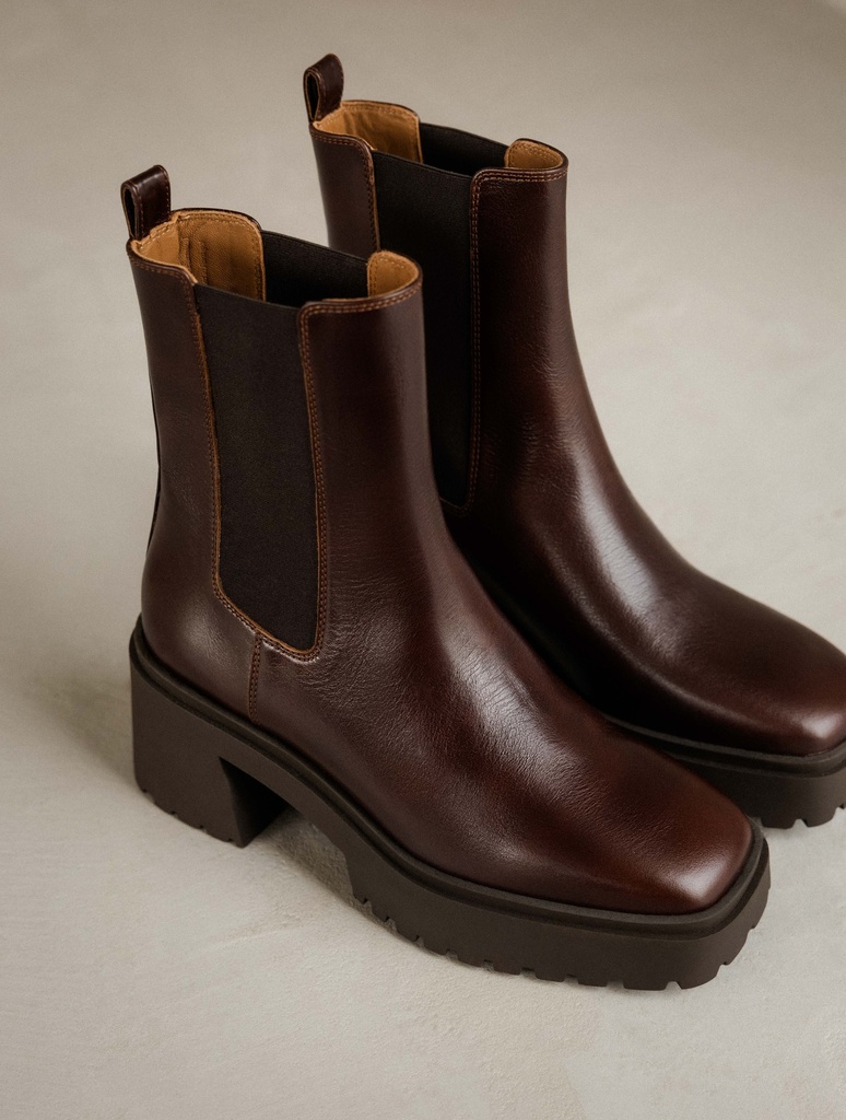 Ankle Boots : Amara - Irish Coffee