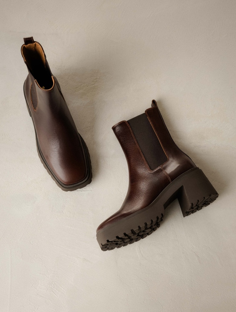 Ankle Boots : Amara - Irish Coffee