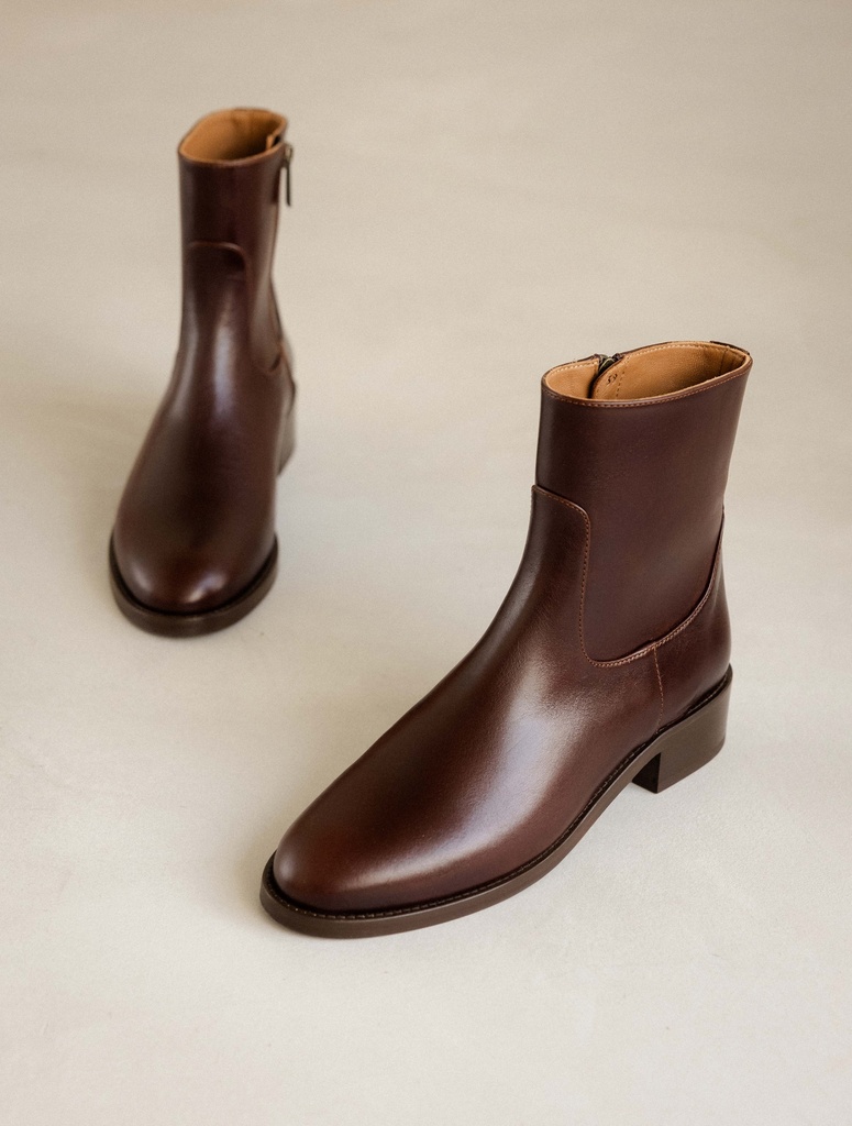 Ankle Boots : Arij - Irish Coffee