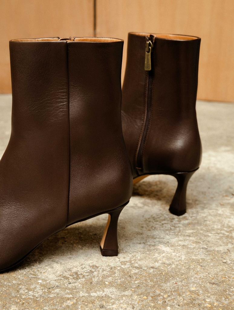 Stiefel mit Absatz : Audrey - Ristretto