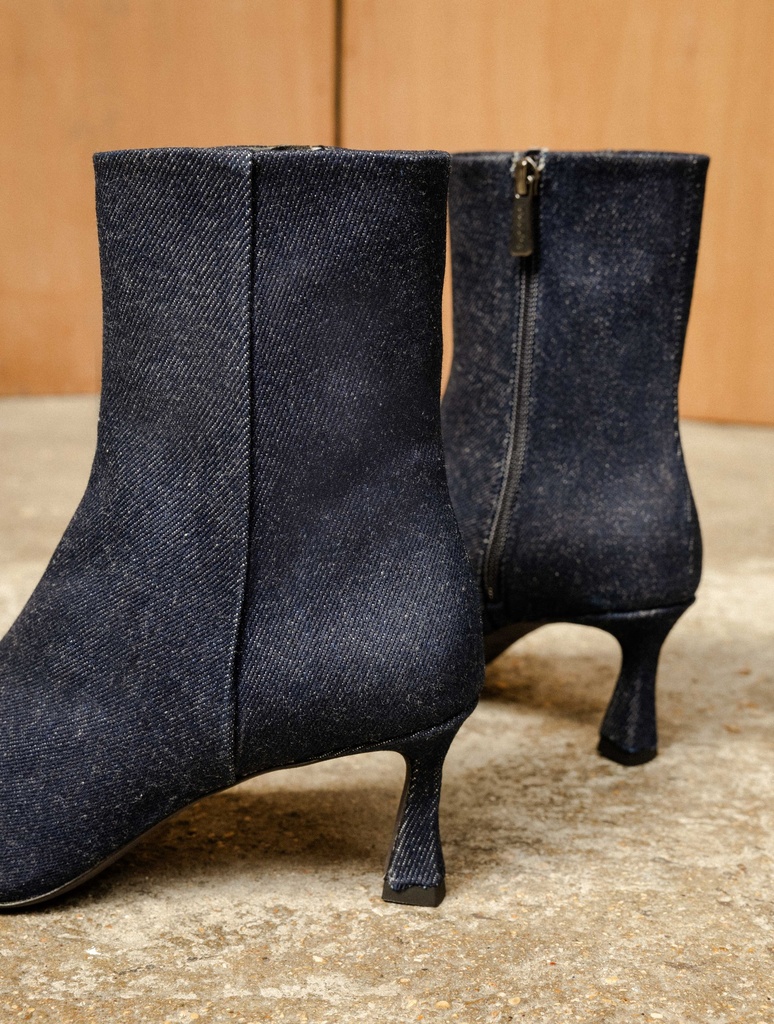 Botines con Tacón : Audrey - Raw Denim