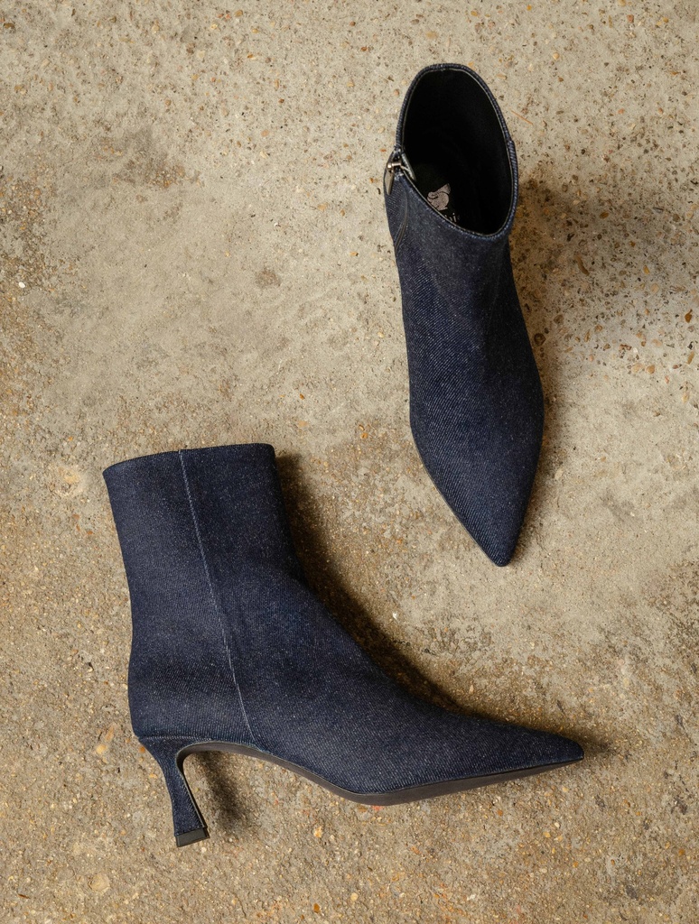Women's Heeled boots | Audrey Raw Denim | Bobbies