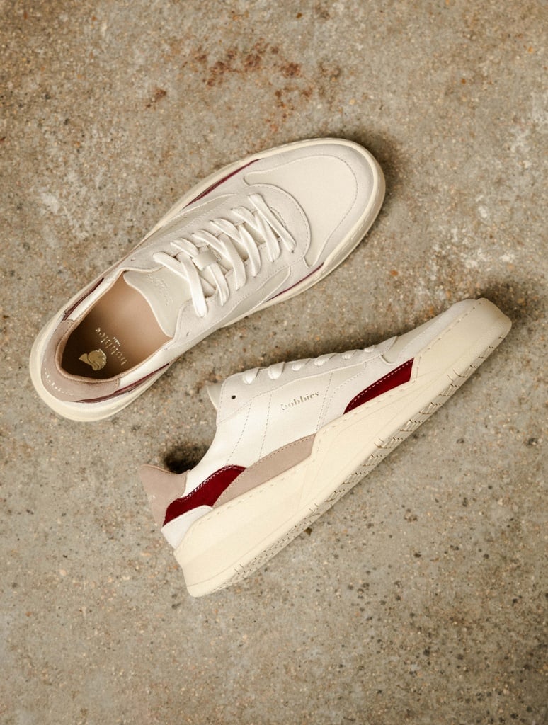 Sneakers : Beverly - Off White - Taupe - Nebbiolo