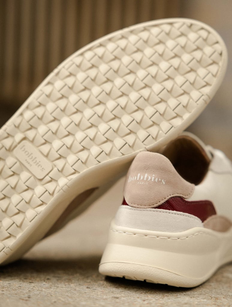 Sneakers : Beverly - Off White - Taupe - Nebbiolo