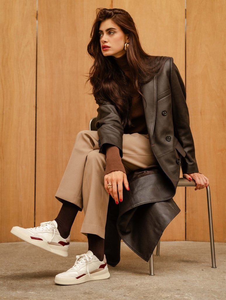 Sneakers : Beverly - Off White - Taupe - Nebbiolo