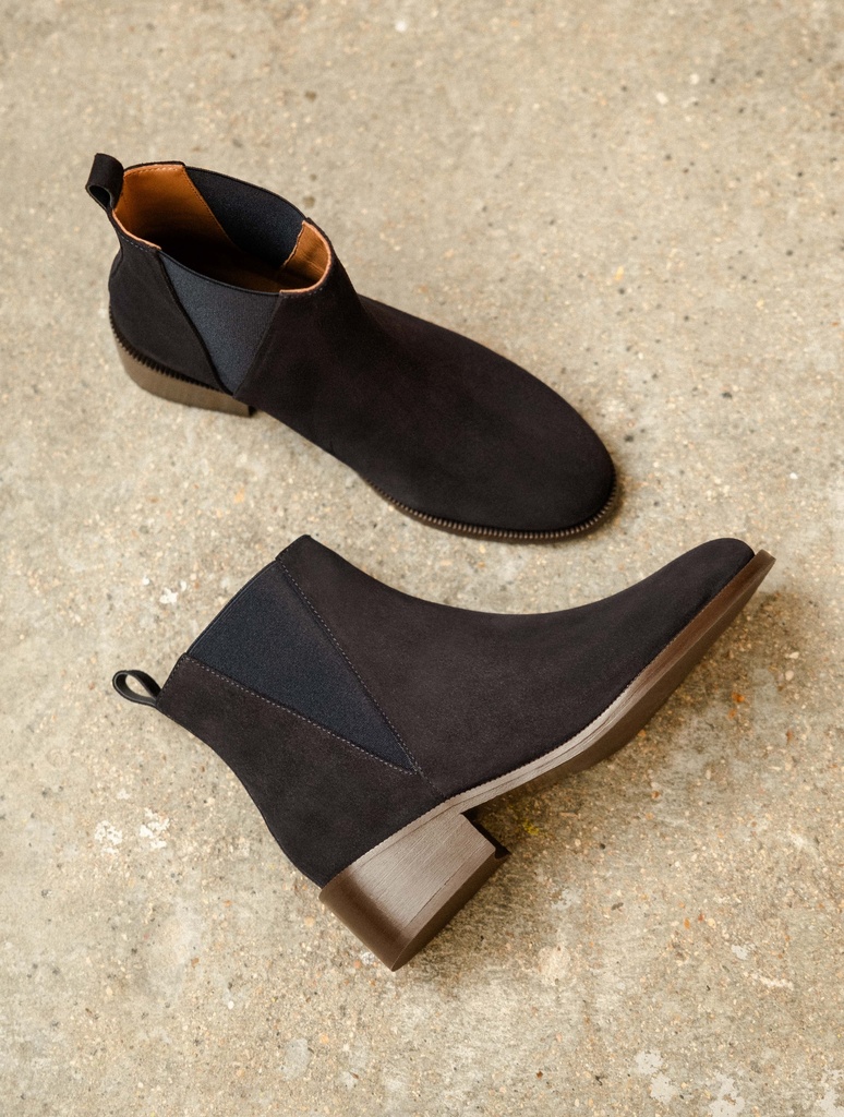 Flache Boots : Camden - Navy