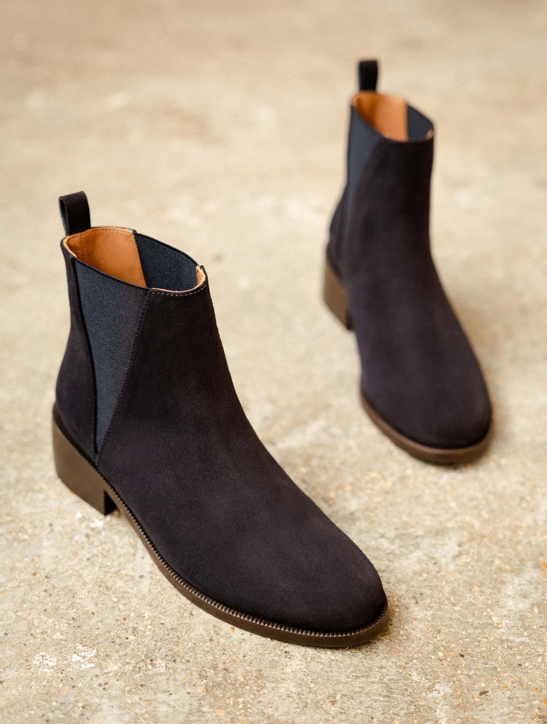 Flache Boots : Camden - Navy