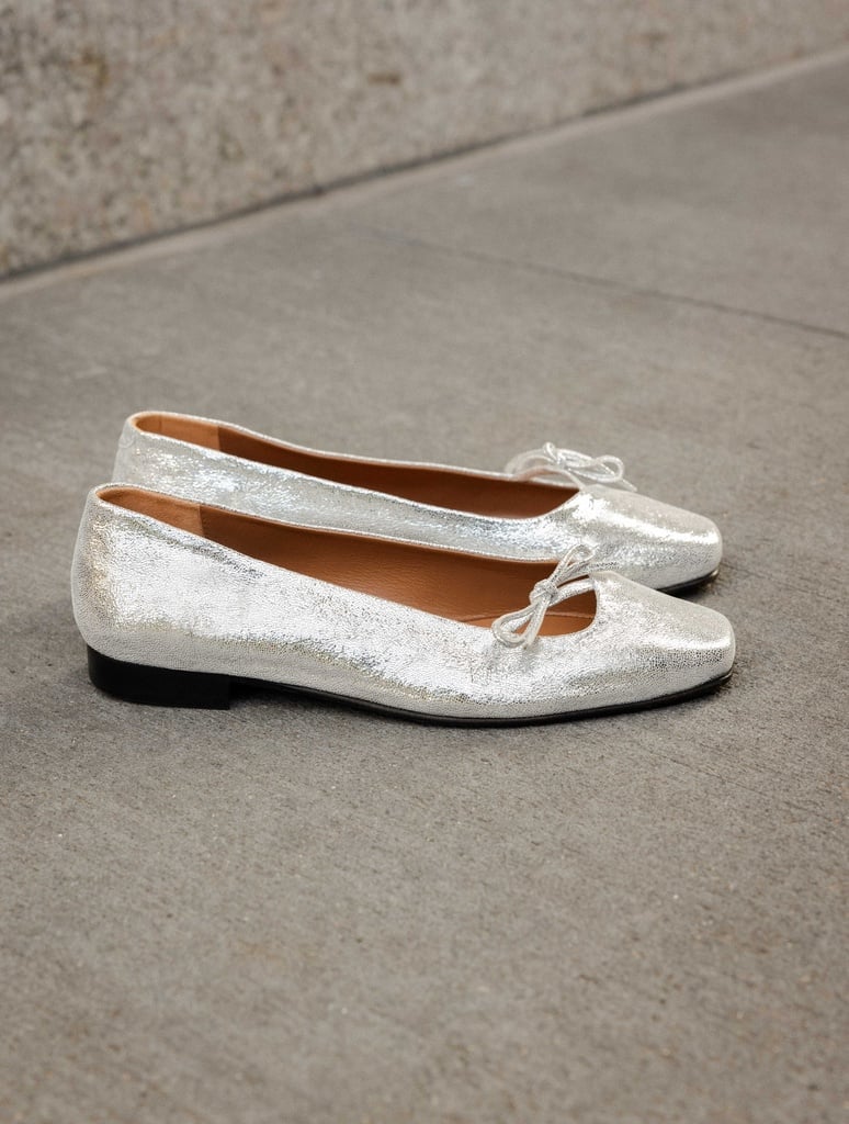 Ballet Flats : Carry - Silver Meanders