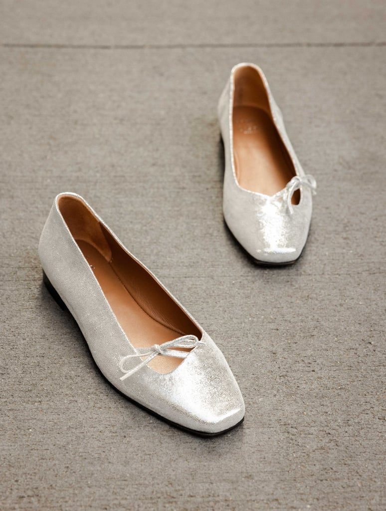 Ballet Flats : Carry - Silver Meanders