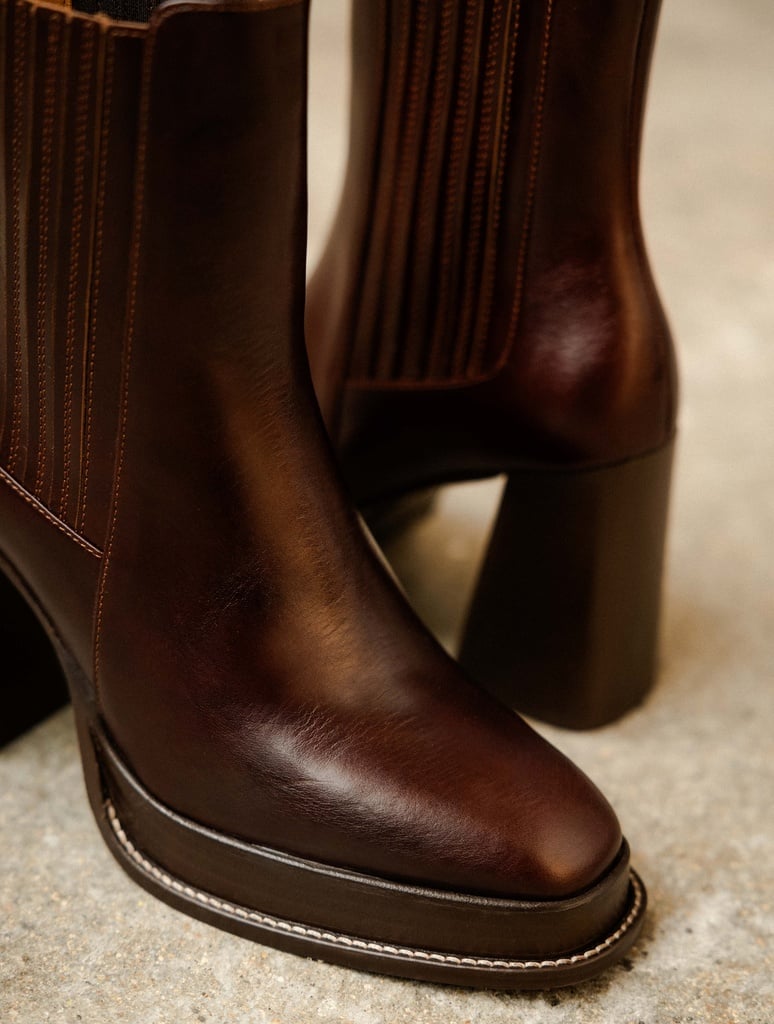 Heeled Boots : Deva - Irish Coffee