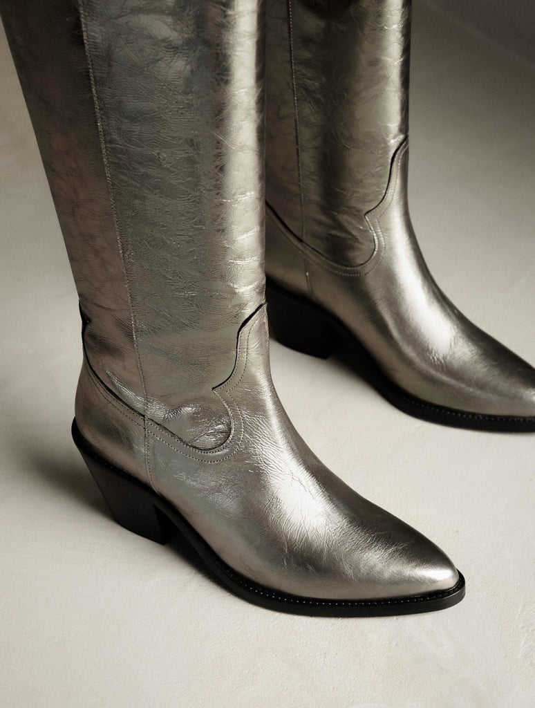 Knee High Boots : Dolores - Cosmic Silver