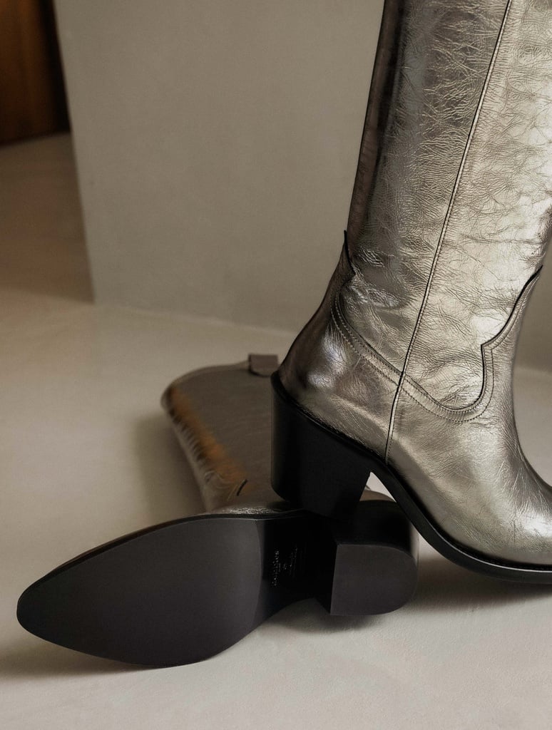 Knee High Boots : Dolores - Cosmic Silver