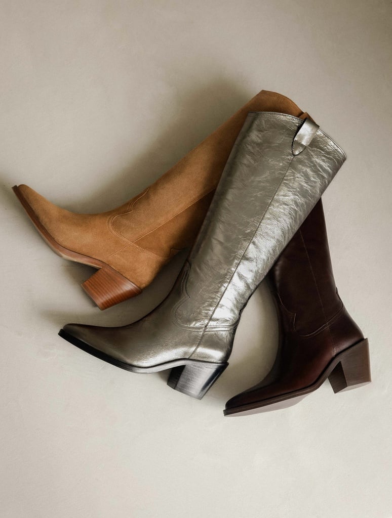 Knee High Boots : Dolores - Cosmic Silver