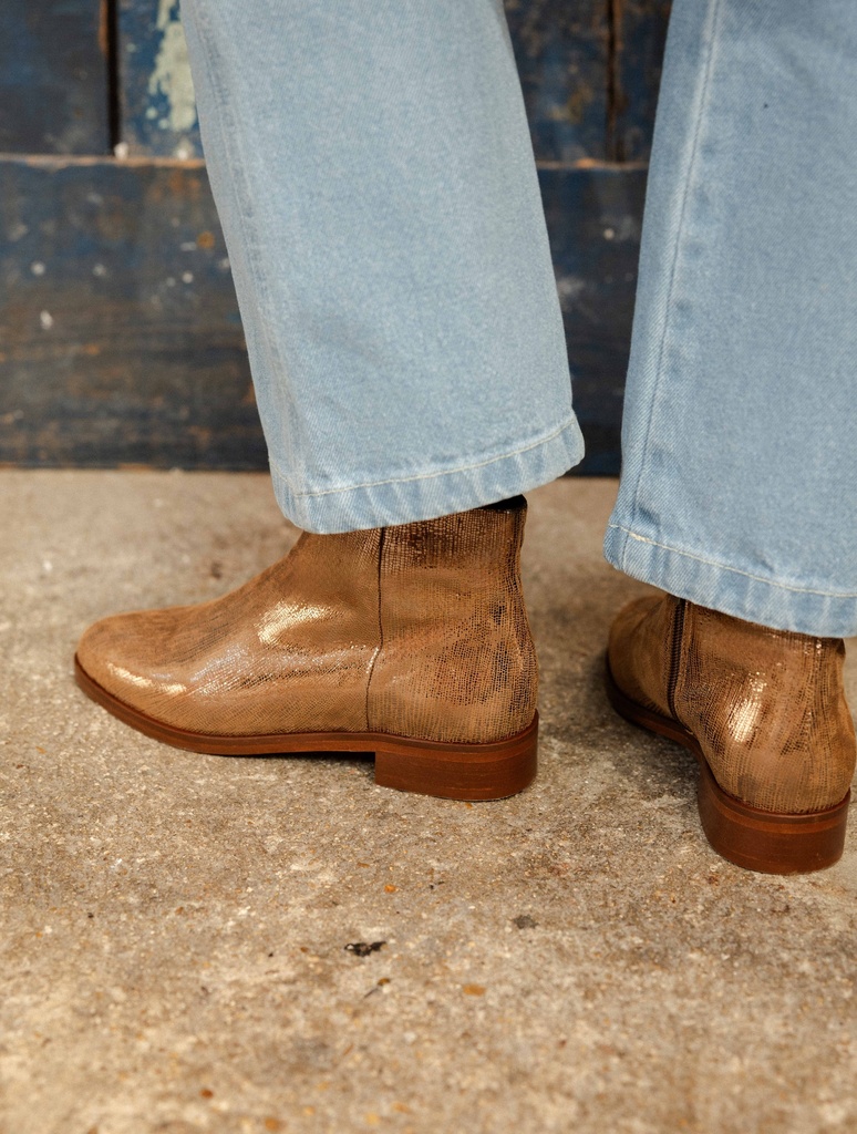 Flat Boots : Hada - Golden