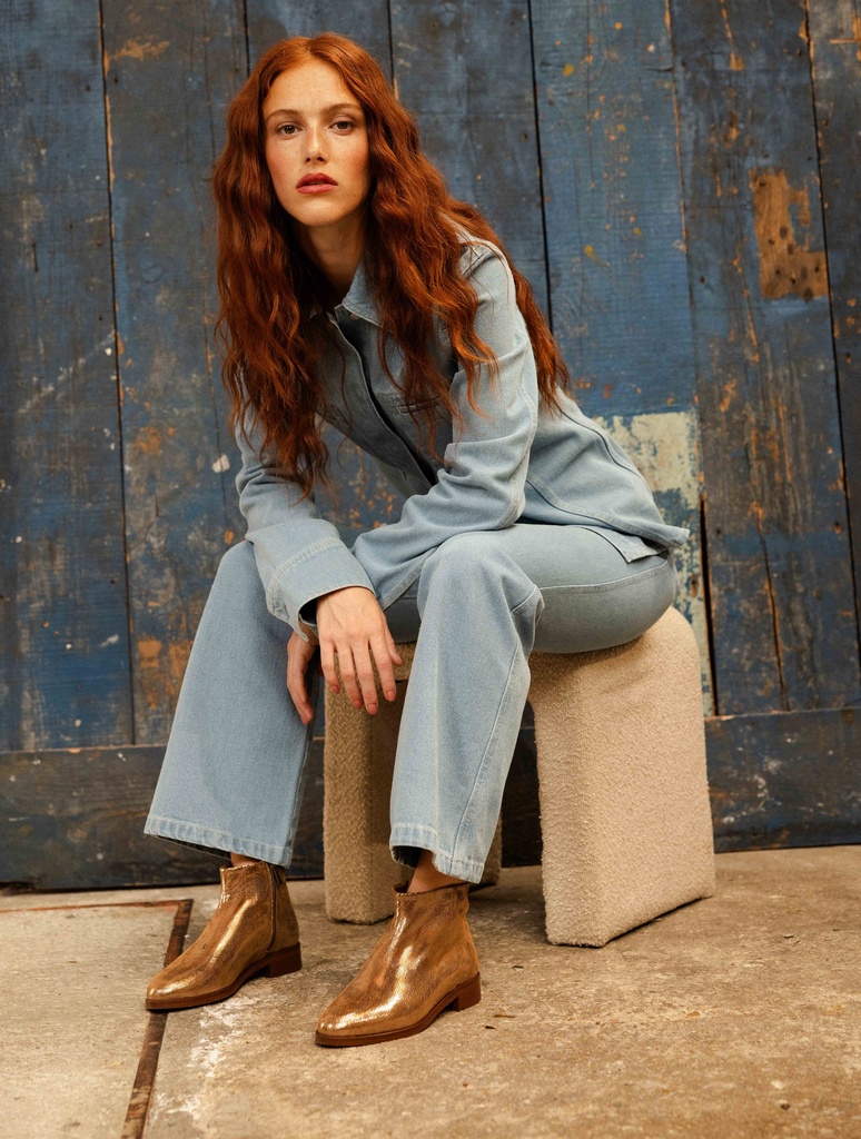 Flat Boots : Hada - Golden