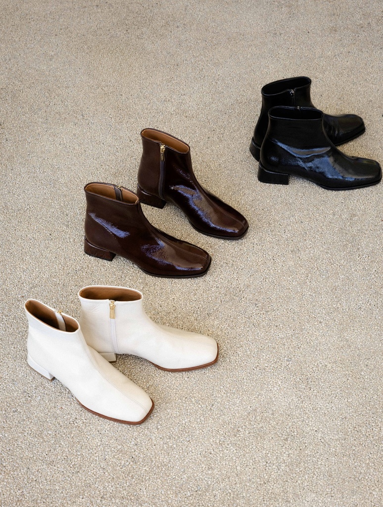 Flat Boots : Hawa - Chantilly Cream